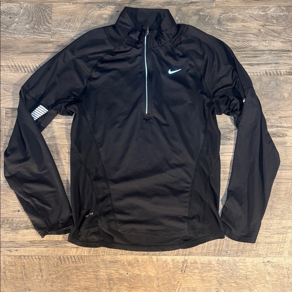 Nike Black Half-Zip Light Running Jacket - Size S